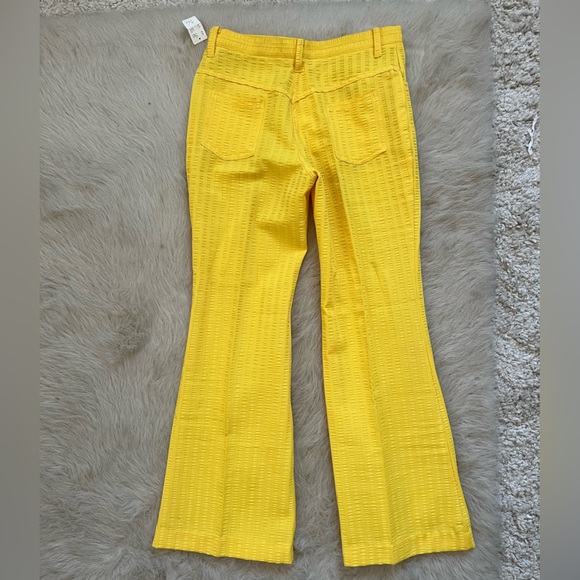 70s Vintage Yellow Flared Pants - Picture 3 of 5